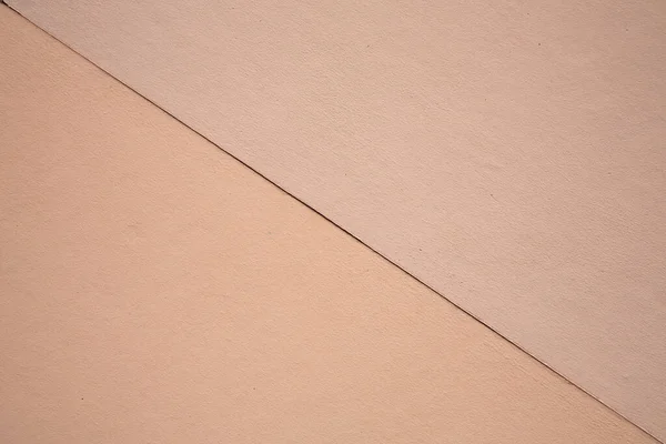 Beige Tweekleurige Cement Textuurwand Stucco Wand Beton Ondergrond Steengrof Oppervlak — Stockfoto