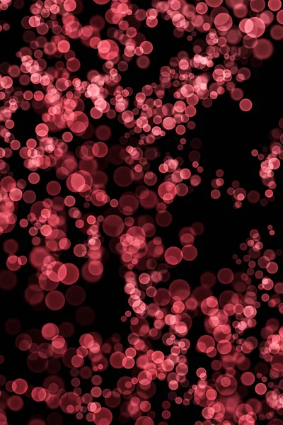 Abstract Blur Bokeh Lights Effect Flamingo Pink Colour Black Background — стоковое фото