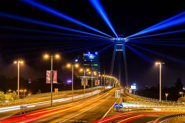 Bratislava, Slovakya ışıkların Çağdaş Sanat Festivali