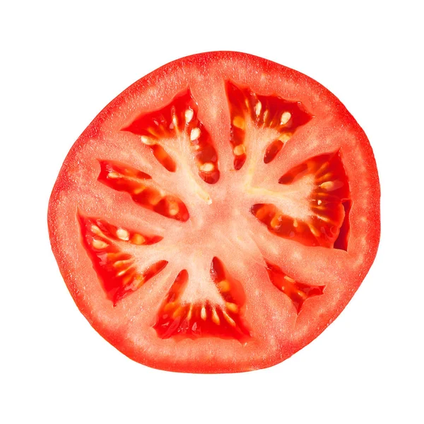Detail of tomato slice — Stock Photo, Image