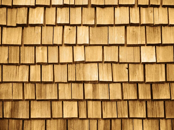 Dřevěné střešní šindele — Stock fotografie