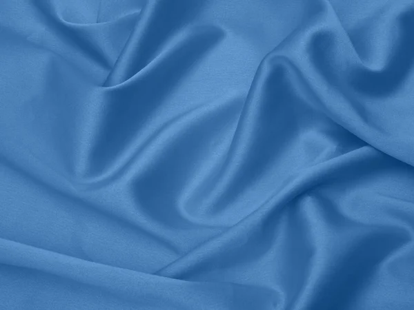 Silk blue fabric for background or texture.