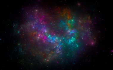 Yıldız alanı arkaplanı. Yıldızlı uzay arka plan dokusu. Renkli Yıldızlı Gece Gökyüzü Dış Uzay arkaplanı.