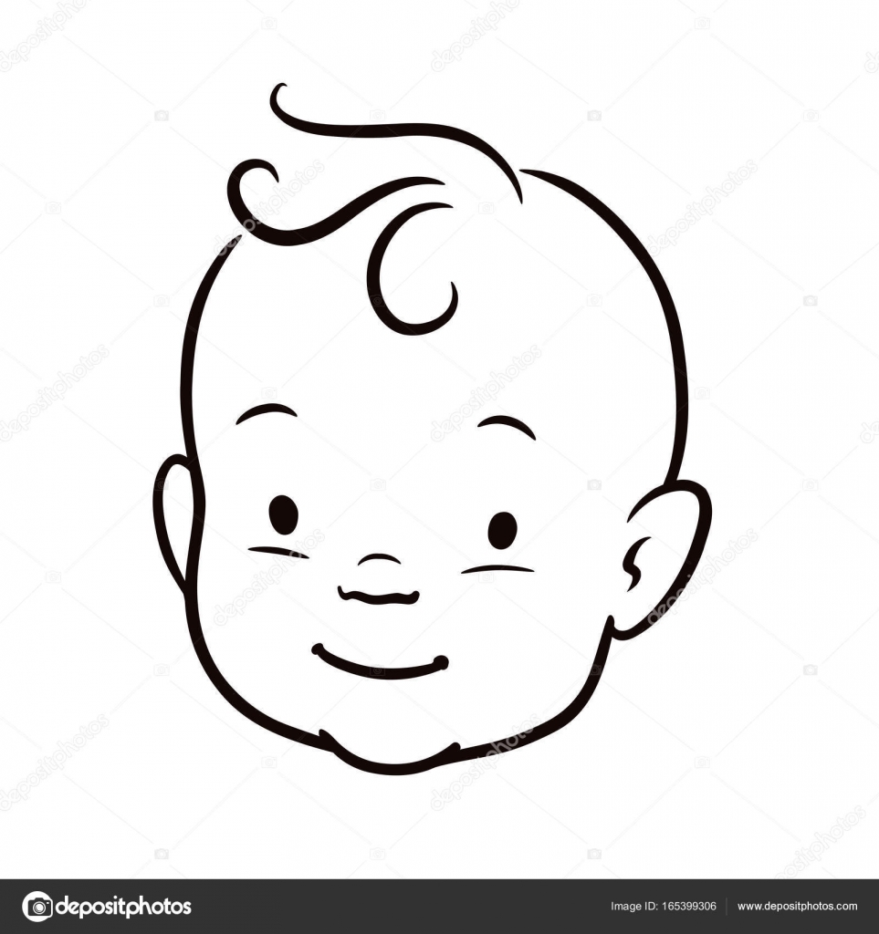 Cute Cartoon Baby Face