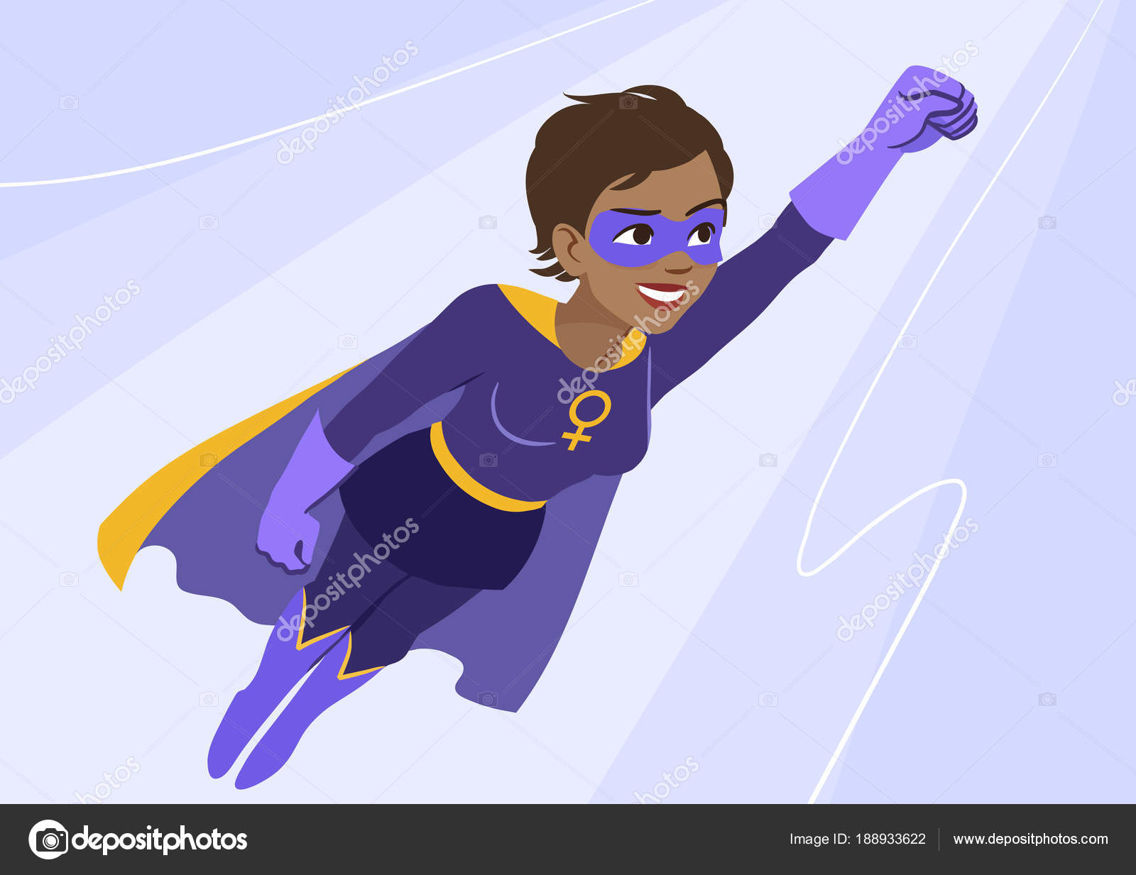 Super-heroína Em Voo. Jovem Atraente Vestindo Fantasia De Super Herói  Ilustração do Vetor - Ilustração de equipamento, traje: 207792015