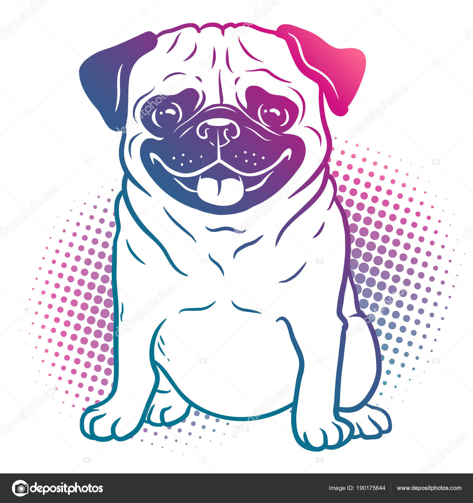最新パグ 犬 イラスト アニメ画像