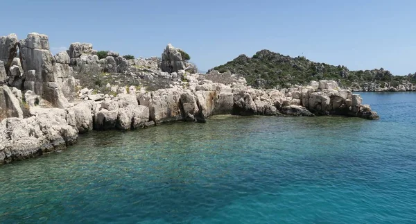 Kekova Adası ve batık kent Simena Antalya İli, Türkiye'de kalıntıları