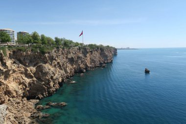 Antalya Türkiye'de Bizanslılar denizde kayalıklarla