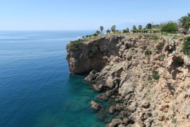 Antalya Türkiye'de Bizanslılar denizde kayalıklarla