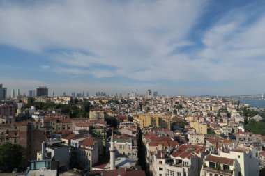İstanbul Beyoğlu ve Galata bölgesi, şehir manzarası