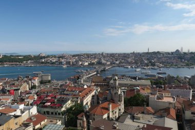 Ünlü Haliç ile Galata Köprüsü, Istanbul, Türkiye