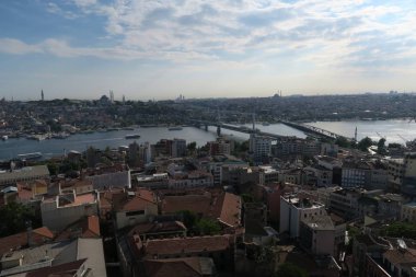 Panoramik manzaraya Haliç, Istanbul, Türkiye