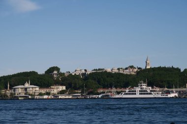 Topkapı Sarayı, Boğaziçi, Haliç ve İstanbuleskişehir Sultanahmet, Galata'dan görüldüğü gibi İstanbul, Türkiye