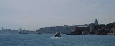 Boğaz ve istanbulun Oldtown Ortaköy görülen Sultanahmet, güney ucunda