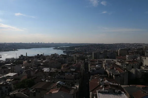 Panoramik manzaraya Haliç, Istanbul, Türkiye