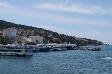 Bağlantı noktası, Prens Adası Buyukada Marmara Denizi'nde yakınındaki Istanbul, Türkiye