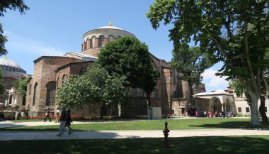 Ünlü Ayasofya Irene - bir eski Ortodoks Kilisesi içinde Topkapı Sarayı kompleksi, Istanbul, Türkiye
