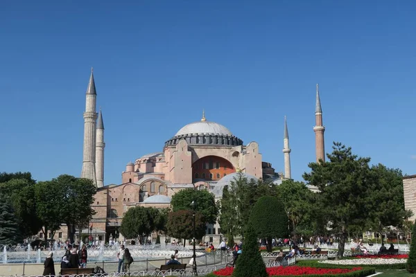 Park Hahia Sophia múzeum, Isztambul, Törökország — Stock Fotó