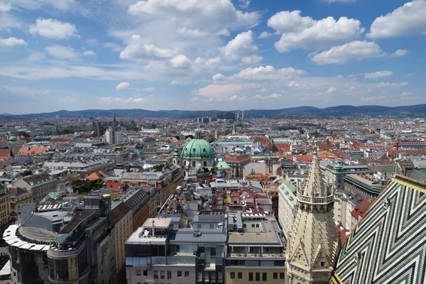 Skyline del Primer Distrito en Austrias Capital Viena — Foto de Stock