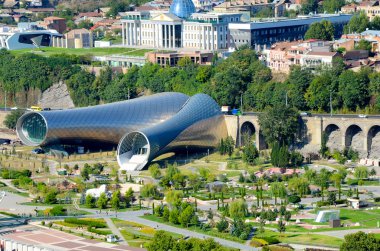 26.08.2016 Tiflis Gürcistan. modern tasarım konser salonu rike Park.