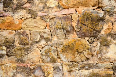 sekizinci yüzyıl Antik taş duvar doku