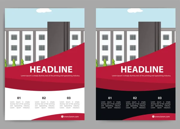 Corporate business flyer, vector omslag poster brochure template — Stockvector