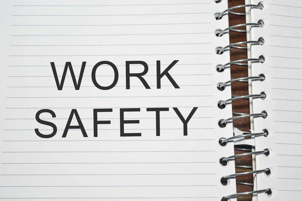 Segurança Trabalho Escrito White Paper — Fotografia de Stock