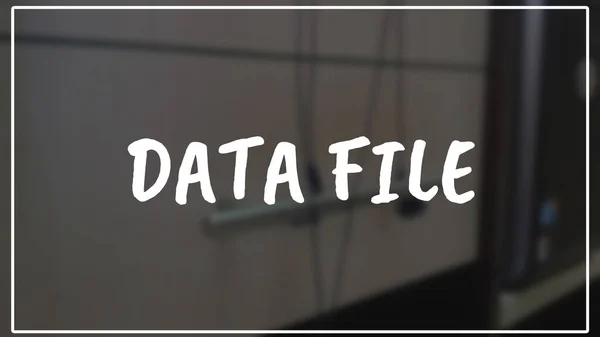 Data File Word Business Blurring Background — Stock Photo, Image