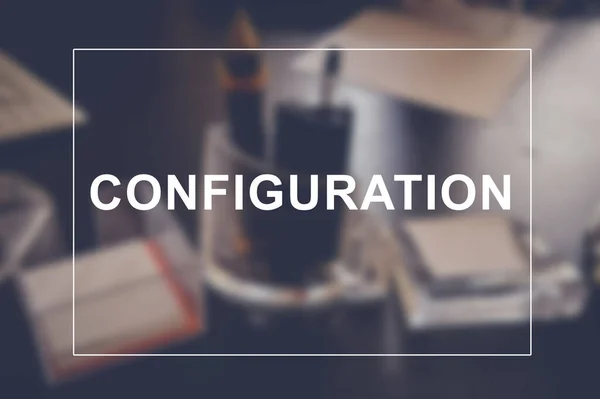 Configuration Word Blurring Business Background — Stock Photo, Image