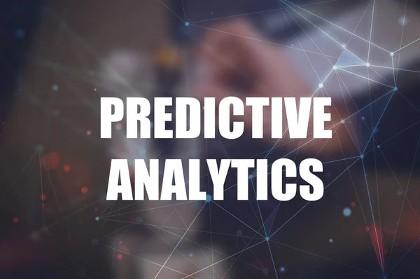 Predictive Analytics Word Blurring Background Big Data Analysis Business Intelligence — Stock Photo, Image