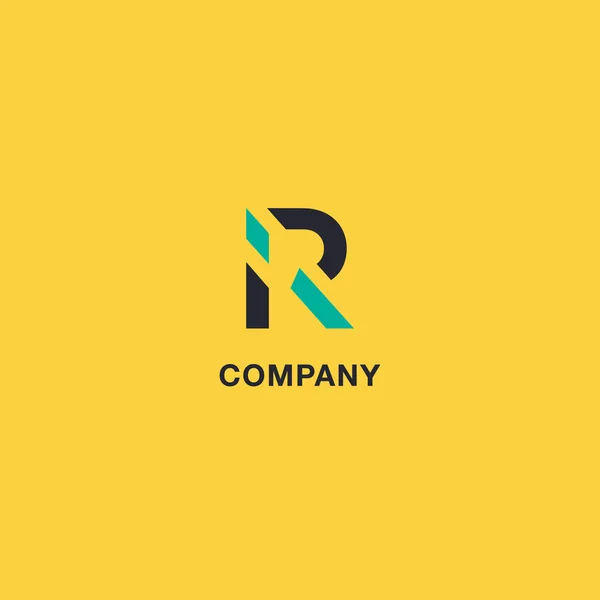 Logotipo de letra R, vector de icono —  Fotos de Stock