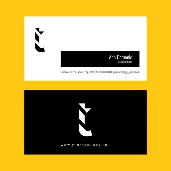 T Carta Logo Design Vector — Fotografia de Stock