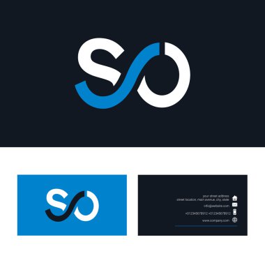 Bu yüzden logo, kartvizit şablonuyla mektup 