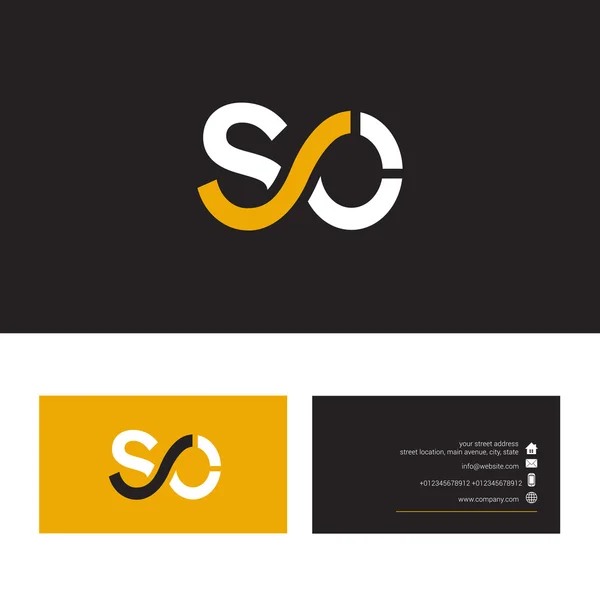 SC mektup logo, kartvizit şablonu