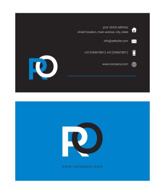 Mektup logo, kartvizit şablonu