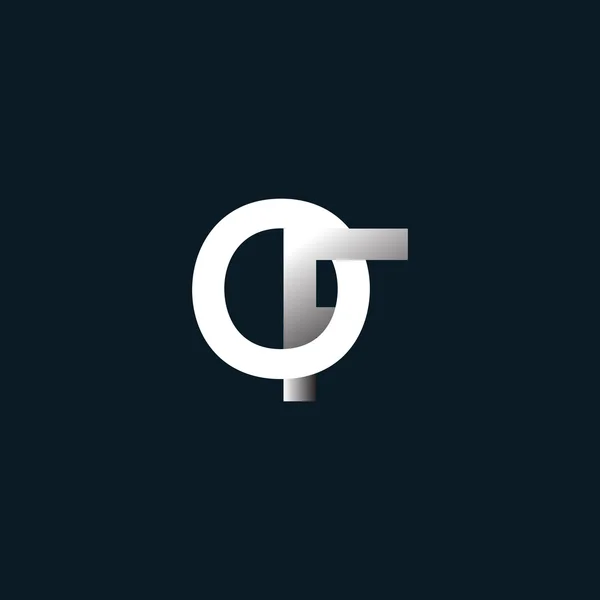 Mektup logo, kartvizit şablonu — Stok Vektör