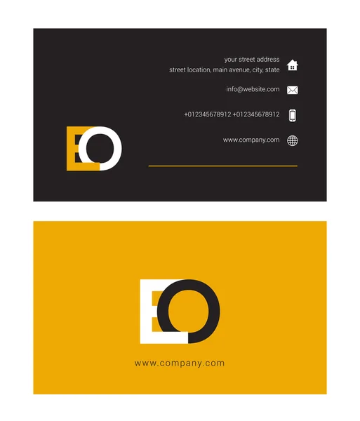 Επιστολή λογότυπο, επαγγελματική κάρτα πρότυπο — Διανυσματικό Αρχείο