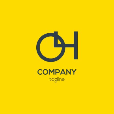 Oh şirket logosu illüstrasyon 