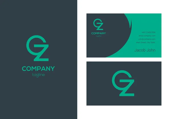 Gz firmenlogo illustration — Stockvektor