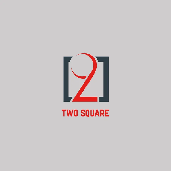 2 つの正方形のロゴ — ストックベクタ