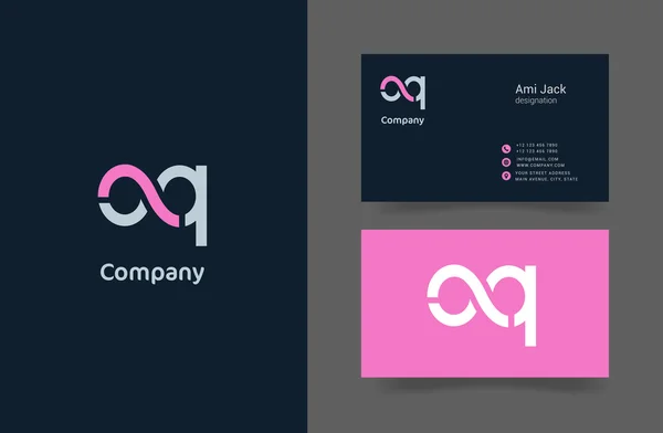 Oq firma logo illustration — Stockvektor