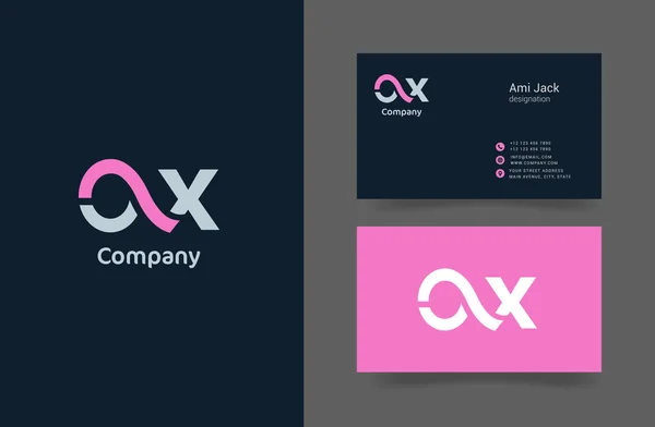 Ilustração do logotipo da empresa OX — Vetor de Stock