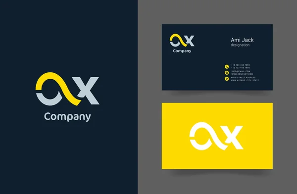 Ilustração do logotipo da empresa OX — Vetor de Stock