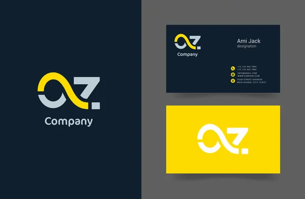 OZ empresa logotipo ilustración — Archivo Imágenes Vectoriales