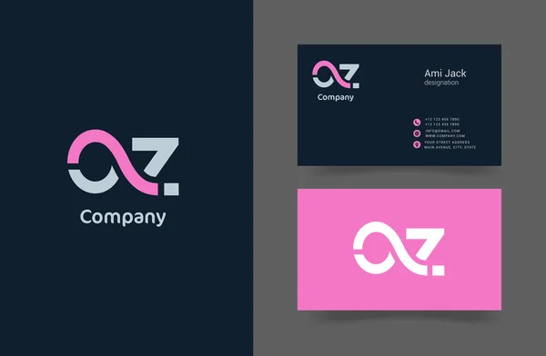 Ilustração do logotipo da empresa OZ — Vetor de Stock