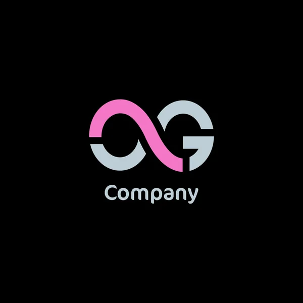 OG şirket logosu illüstrasyon — Stok Vektör