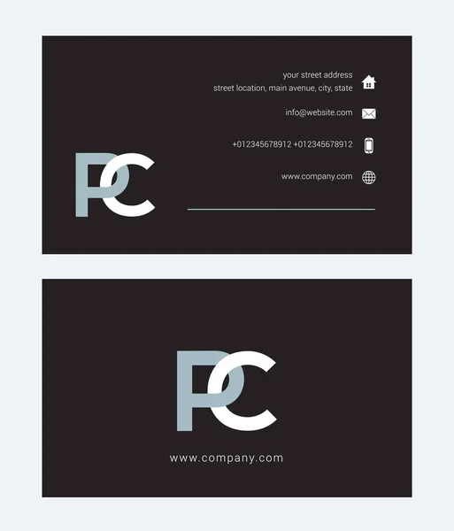 Λογότυπου και επαγγελματική κάρτα — Διανυσματικό Αρχείο