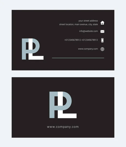 Logotipo y tarjeta de visita — Vector de stock