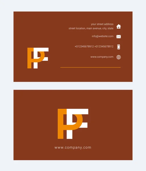 Logotipo y tarjeta de visita — Vector de stock