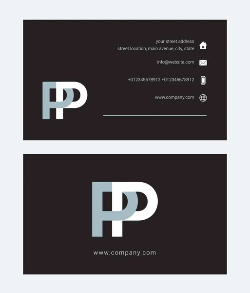 Logo and business card — Stock Vector